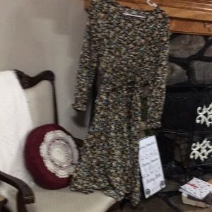 Women long sleeve floral dress